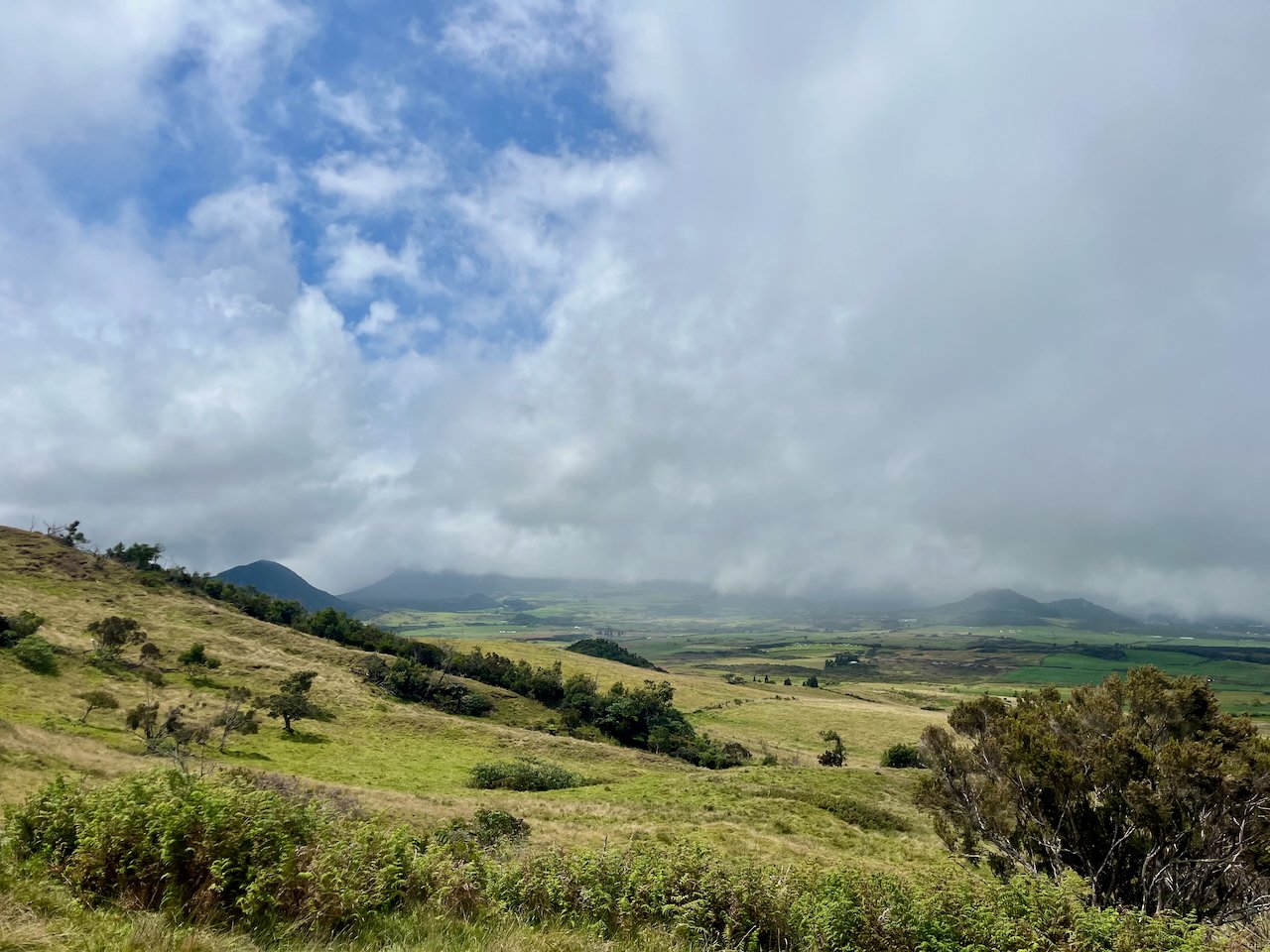 8. Depuis le sentier du Piton Bleu vue vers le sud sur la Plaine de Cafres