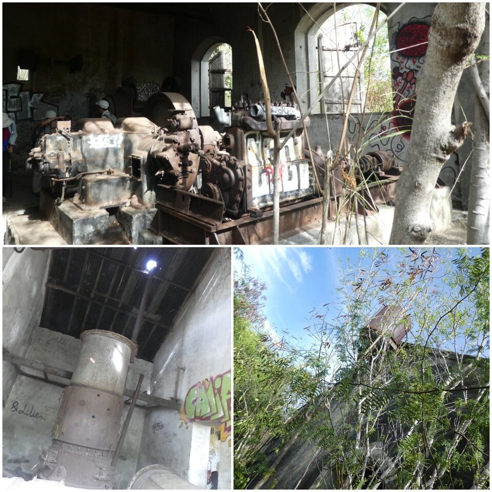 Vestiges de la station de pompage alimentant l'usine de Vue Belle au lieu-dit " Moulin Kader"