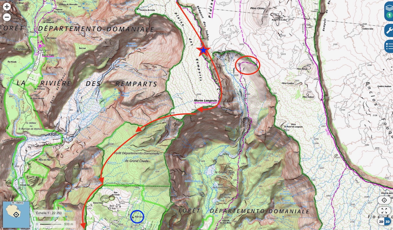 11. Carte du secteur parcouru